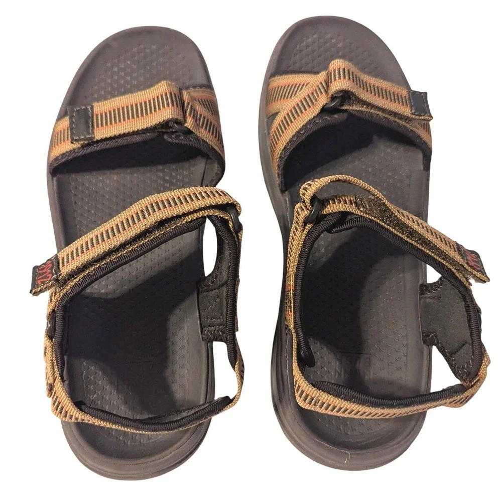 Nunn Bush Mens 1912 Huck Sport River Sandals Tan Multi Hiking Size 8 85010-238